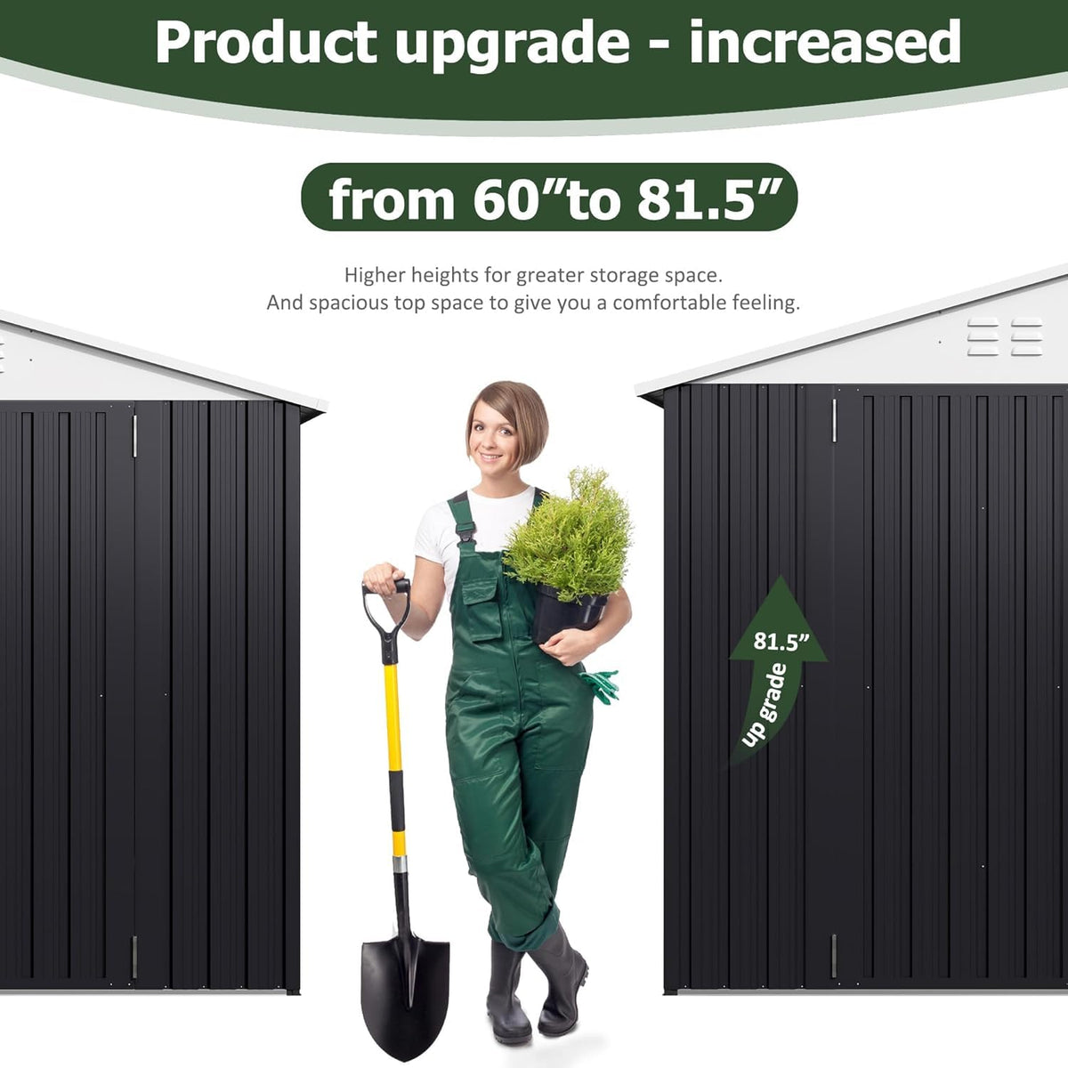 10x14 FT Metal Garden Storage Shed R918381
