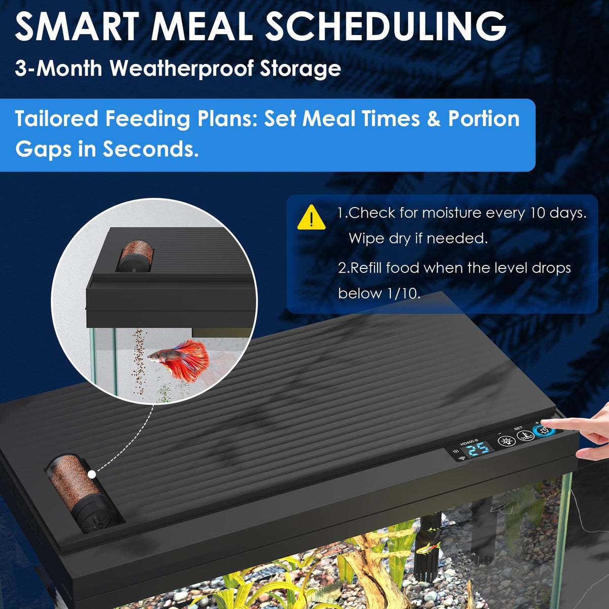 5.8 Gallon App-Controlled Self-Cleaning Fish Tank I83949
