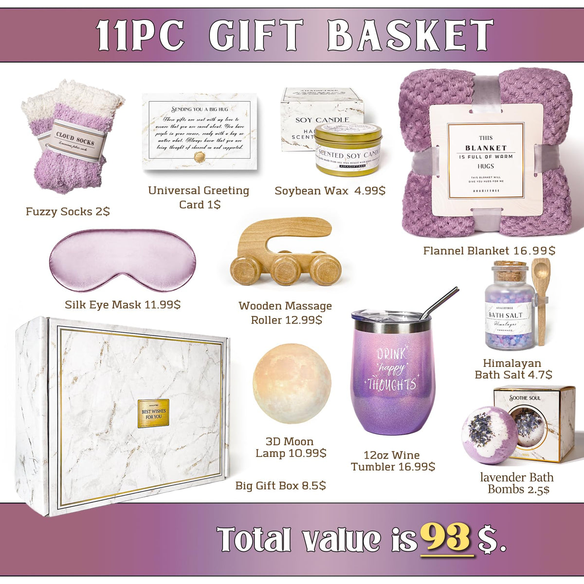 11 Pc Gift Baskets R4294