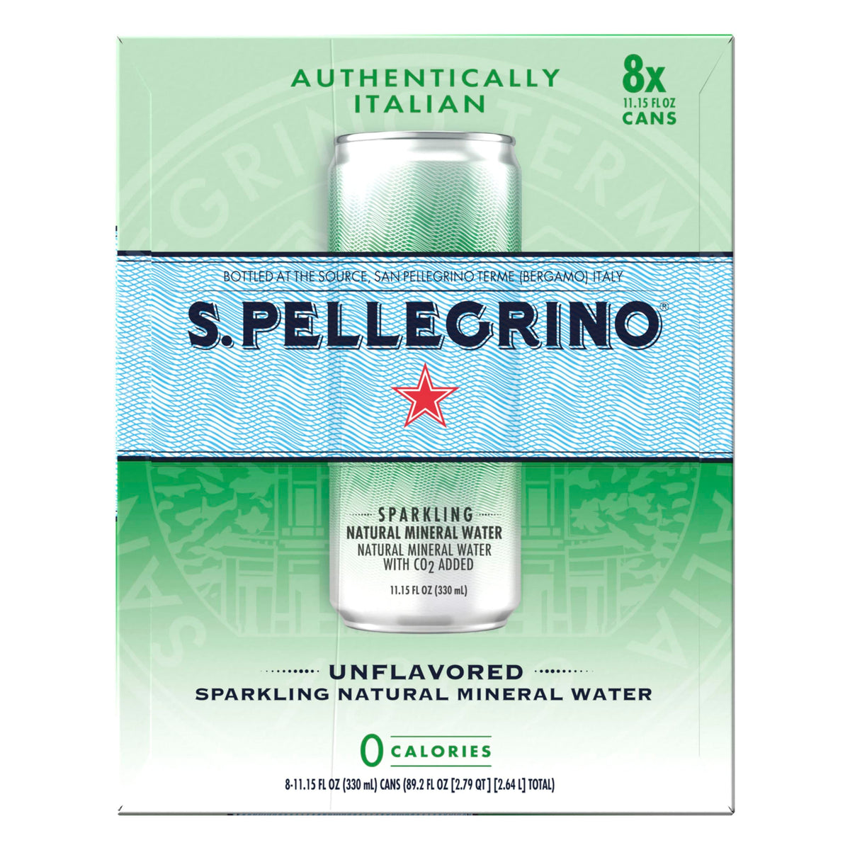 Sparkling Natural Mineral Water 11.15 Fl Oz 8-Pack R97458