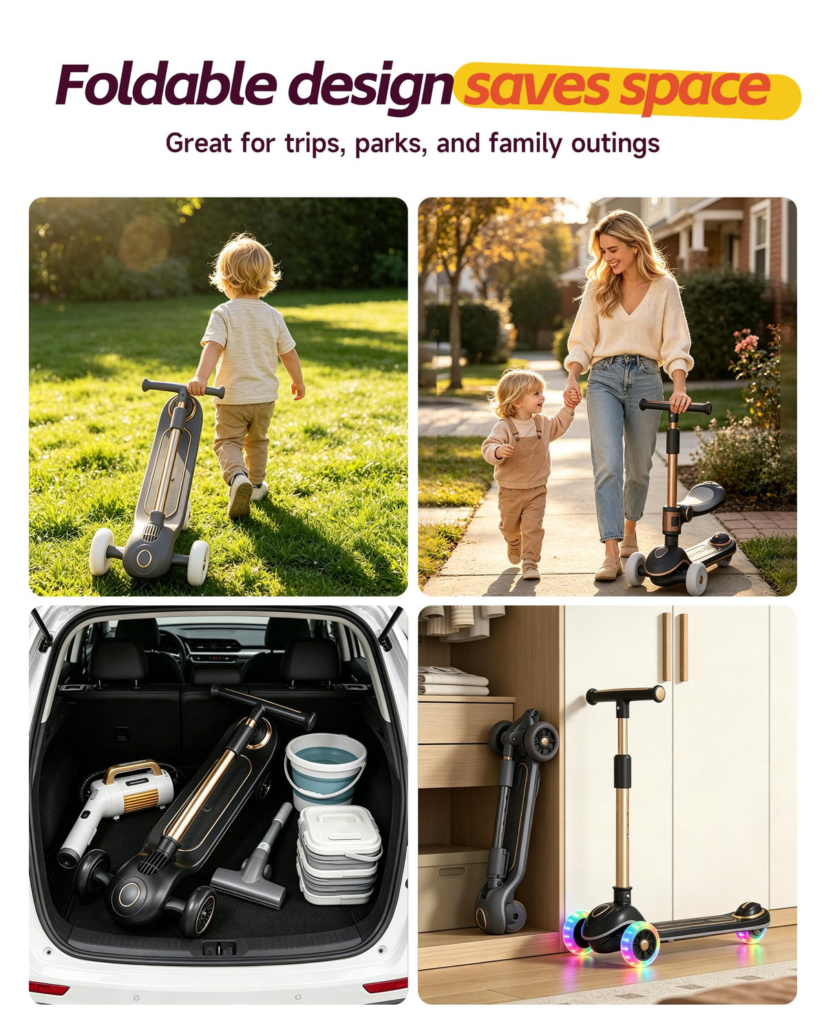 2-in-1 Toddler Scooter with Seat D81620