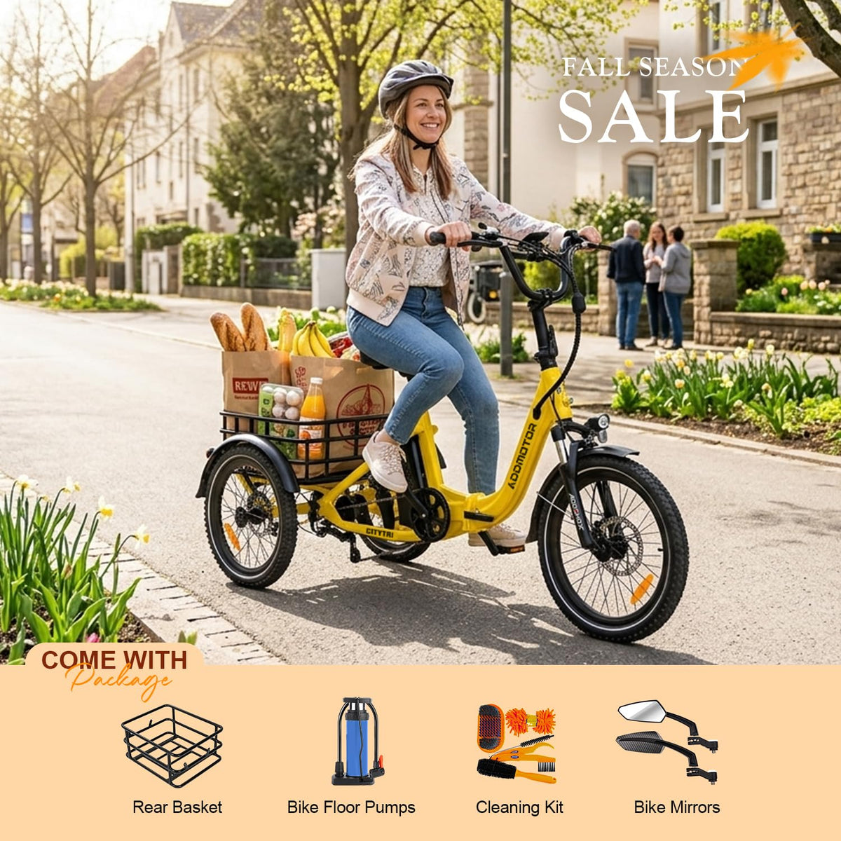 Folding Electric Tricycle 750W 48V 20Ah UL2849 G363
