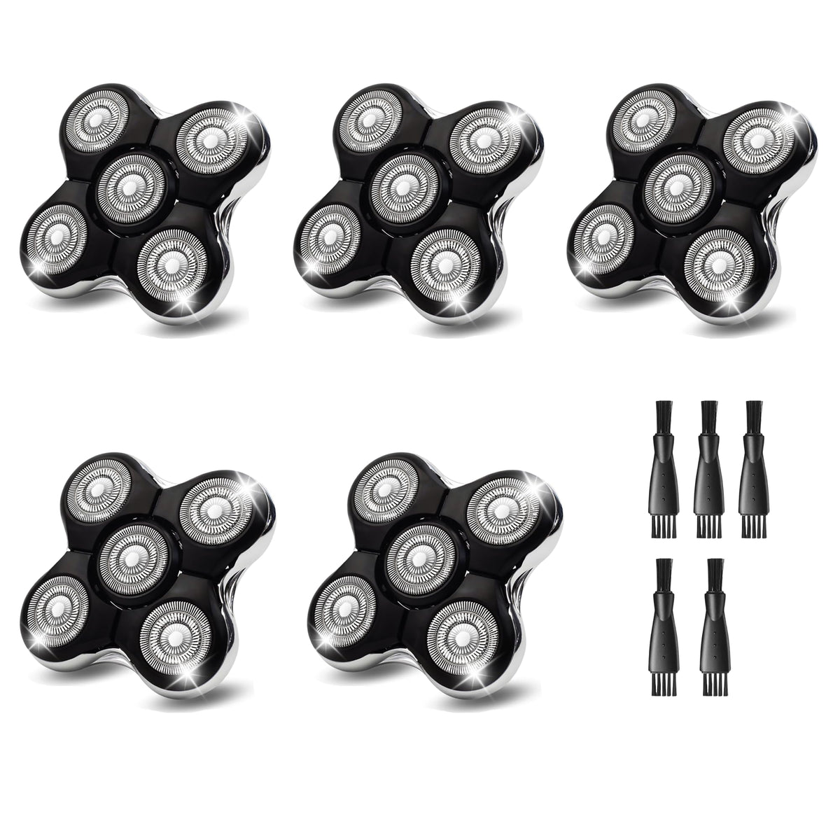 5 Pack Dual Track Shaver Replacement Blades C87668