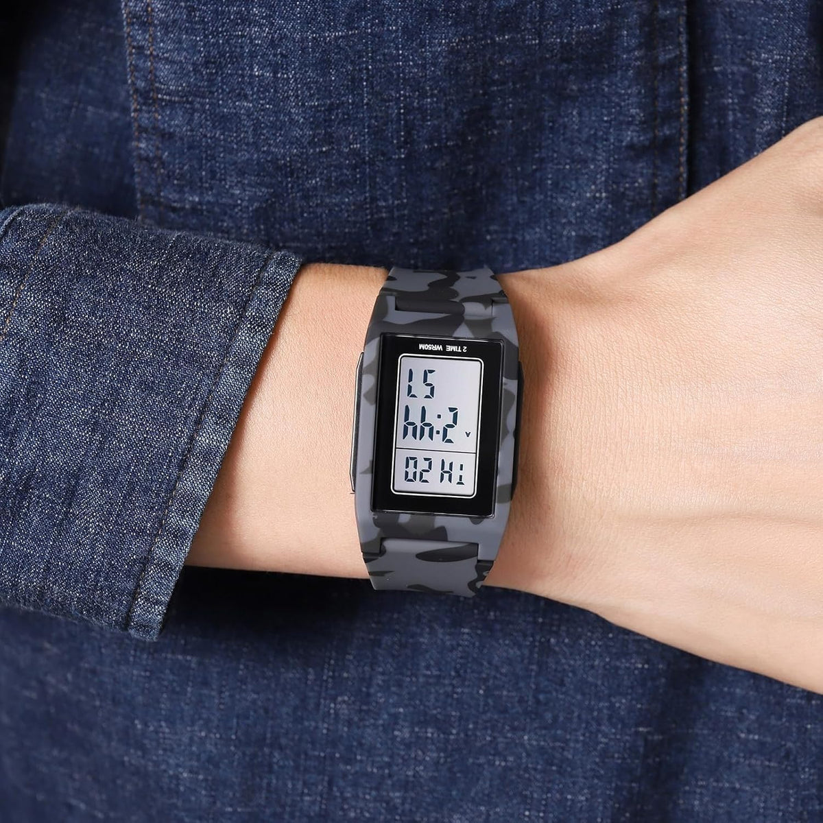 Minimalist Digital Ultra-Thin Water Resistant Shock Resistant Watch M23719