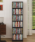 6 Tier Black Adjustable Media Shelf K97588