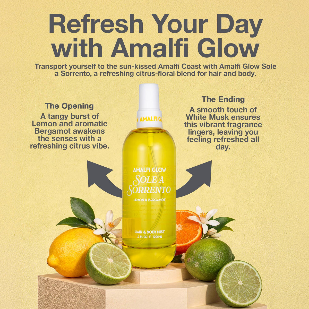 Hair & Body Mist Lemon & Orange Blossom 120 ml P6739