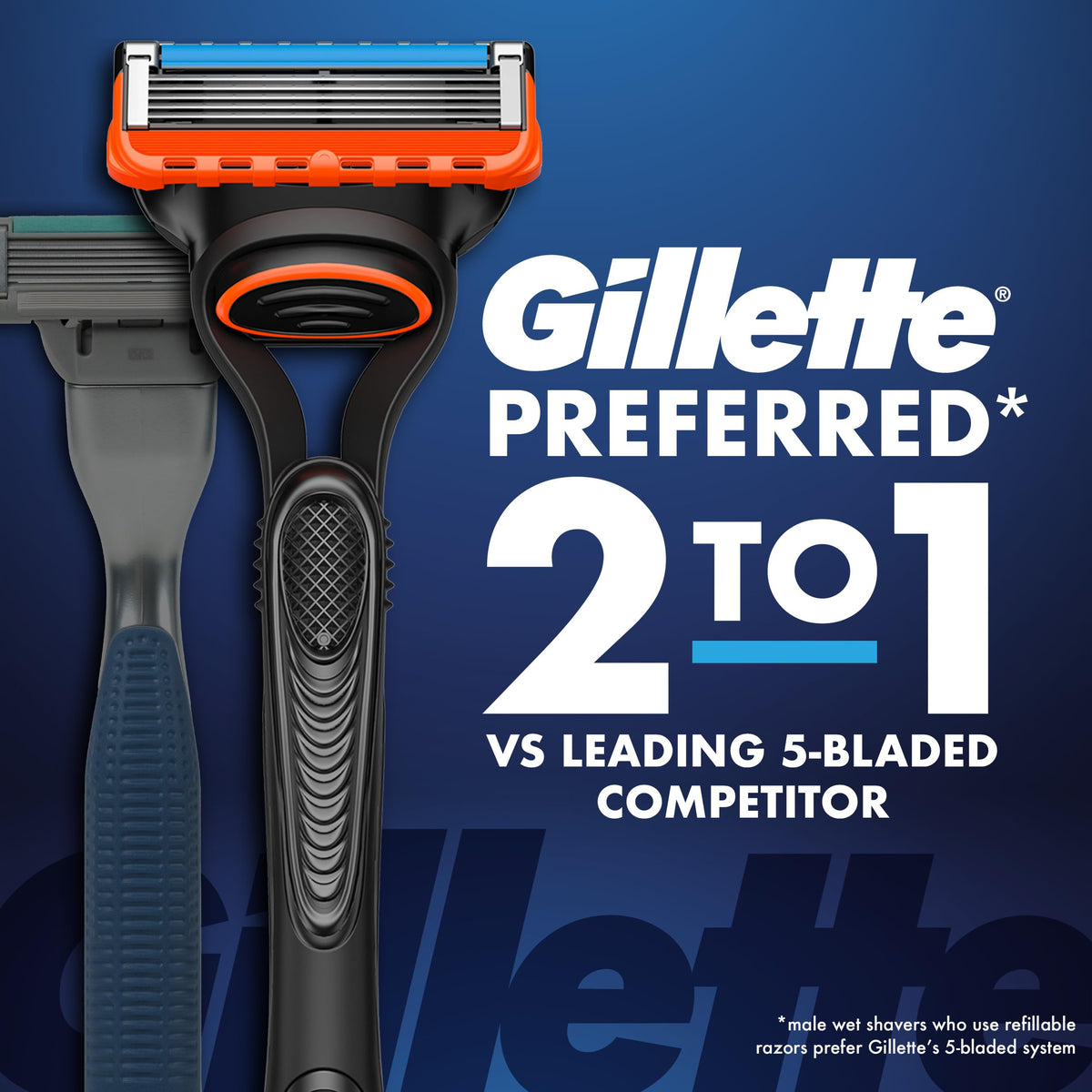 5-Blade Razor Blade Refills with Precision Trimmer, 10 Count Z806