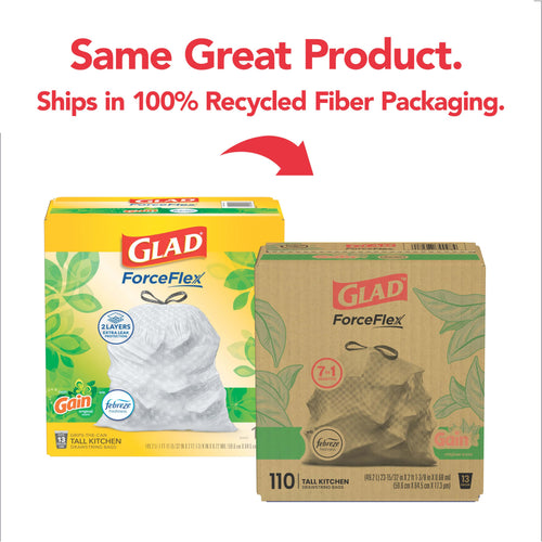 13 Gallon Tall Kitchen Trash Bags 110 Count T614
