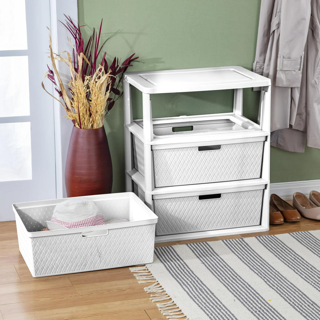 White 3 Drawer Storage Unit U403928