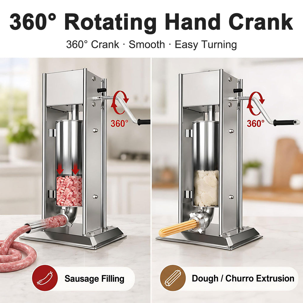 Vertical Manual Churro Extruder with 6-Shape Nozzle Kit H261093