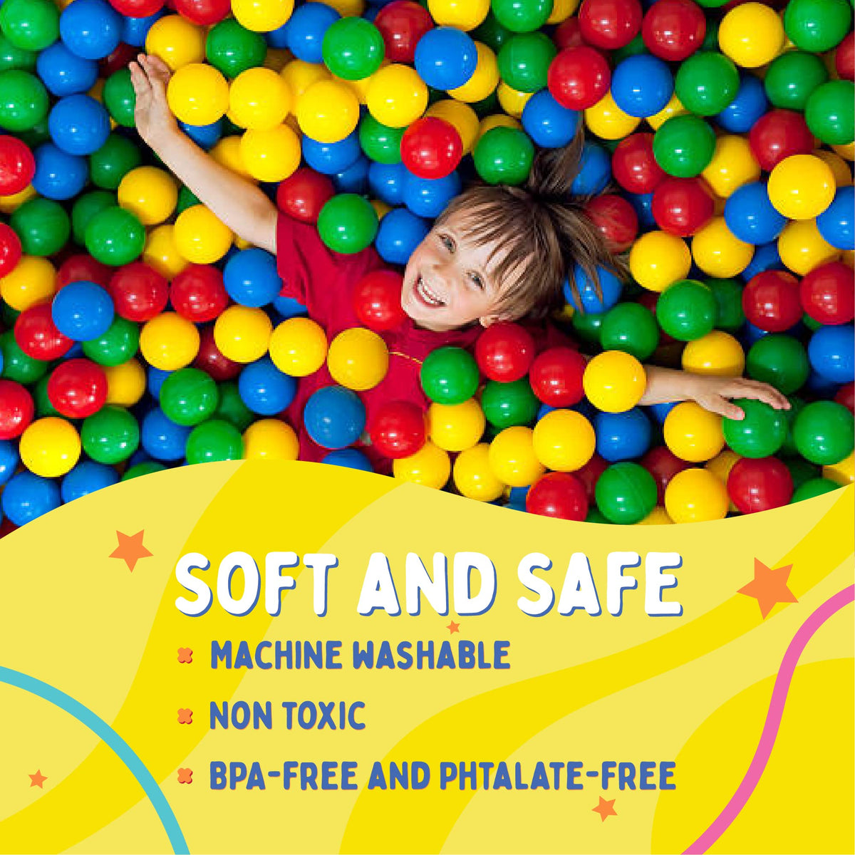 200 Count Plastic Ball Pit Balls B131187