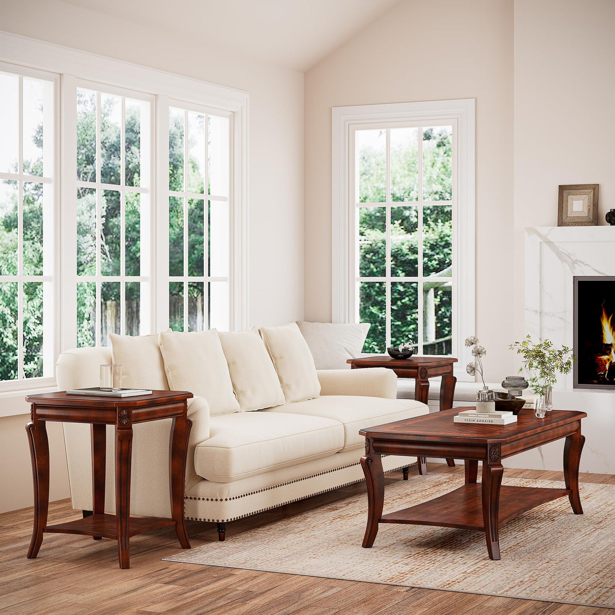 Set of 3 Solid Wood Coffee Table M77270