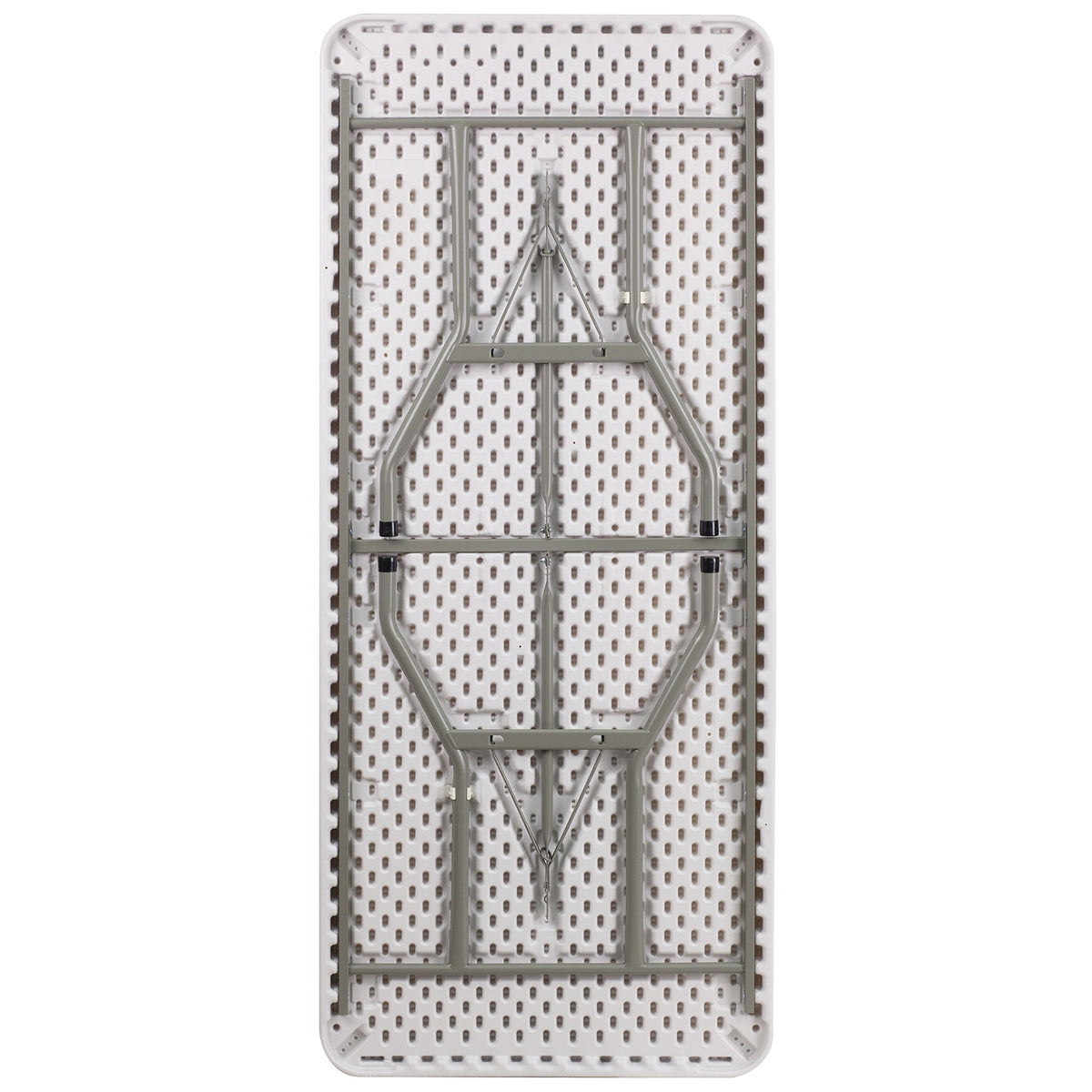 6-Foot Granite White Plastic Folding Table B966