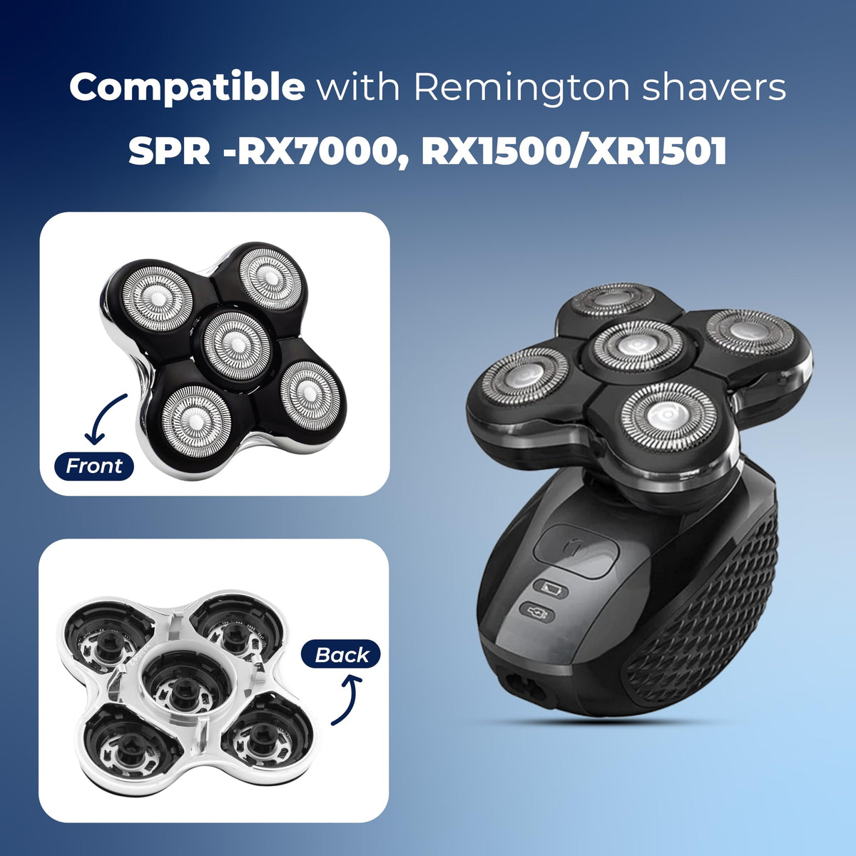 5 Pack Dual Track Shaver Replacement Blades C87668