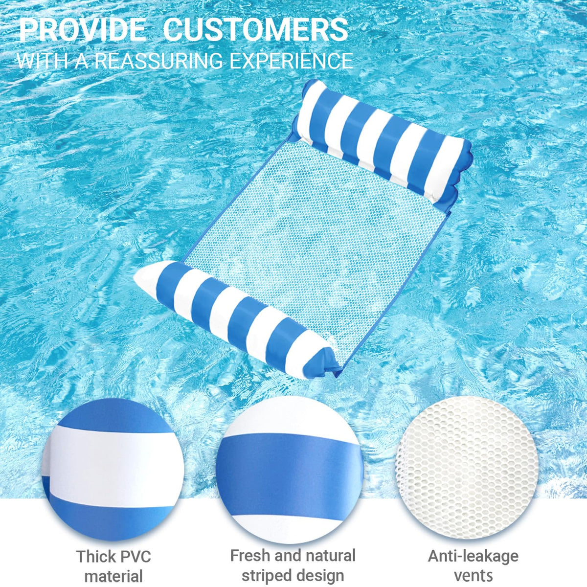 Inflatable Mesh Pool Float L8278