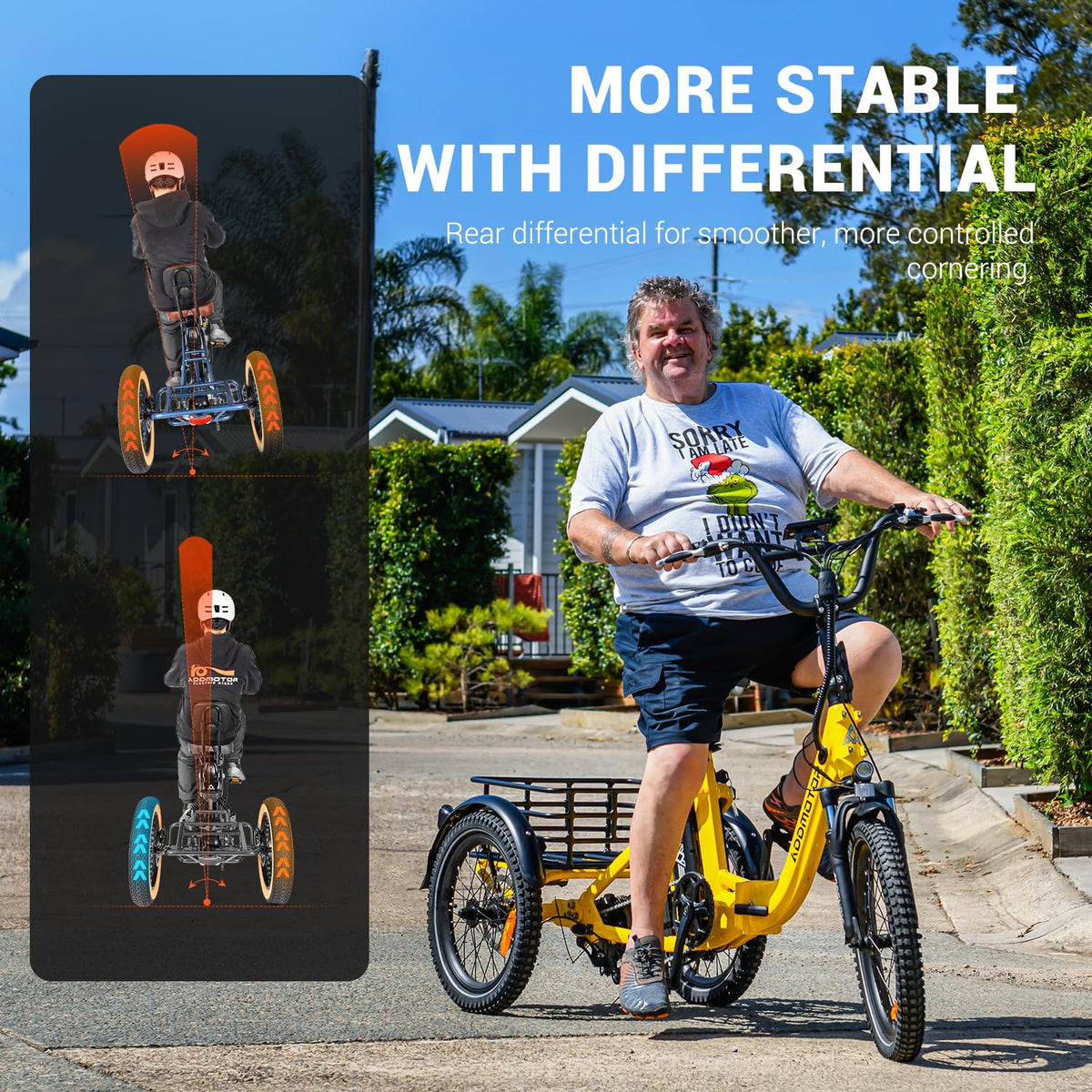 Folding Electric Tricycle 750W 48V 20Ah UL2849 G363