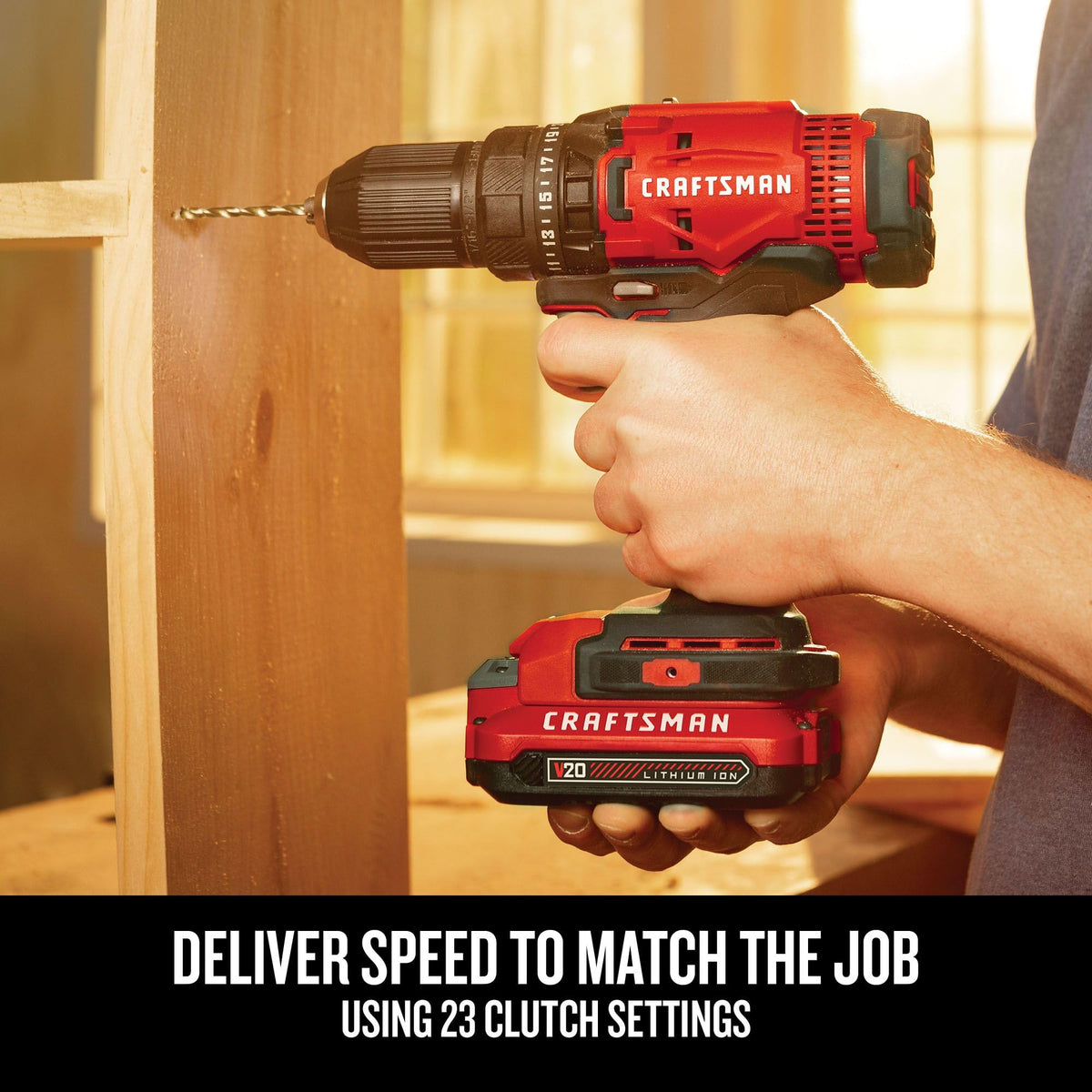 Cordless Drill/Driver Kit, 1/2 inch, Battery and Charger Included F35088