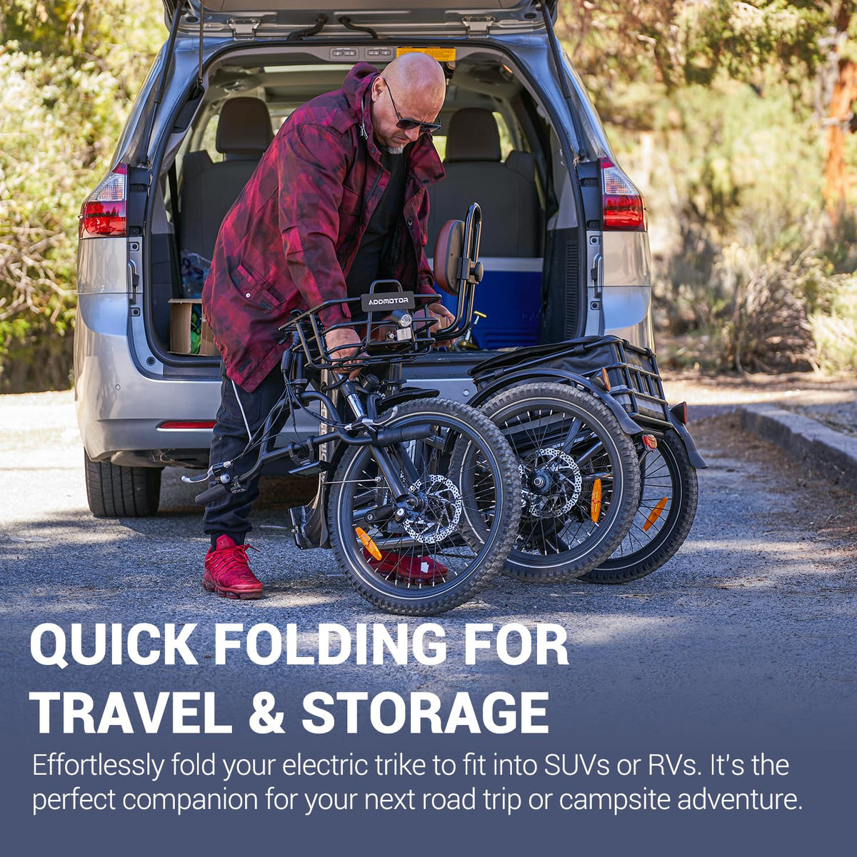 Folding Electric Tricycle 750W 48V 20Ah UL2849 G363