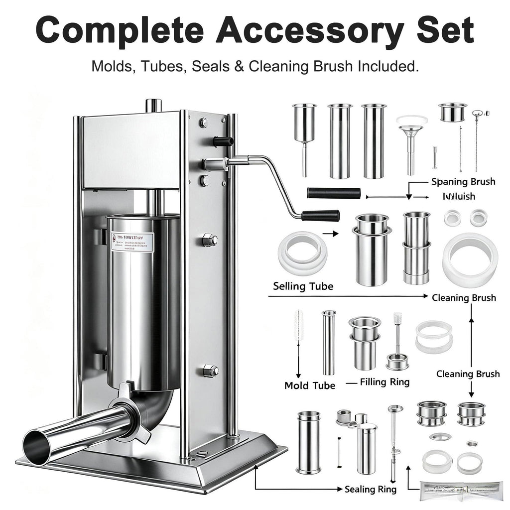 Vertical Manual Churro Extruder with 6-Shape Nozzle Kit H261093