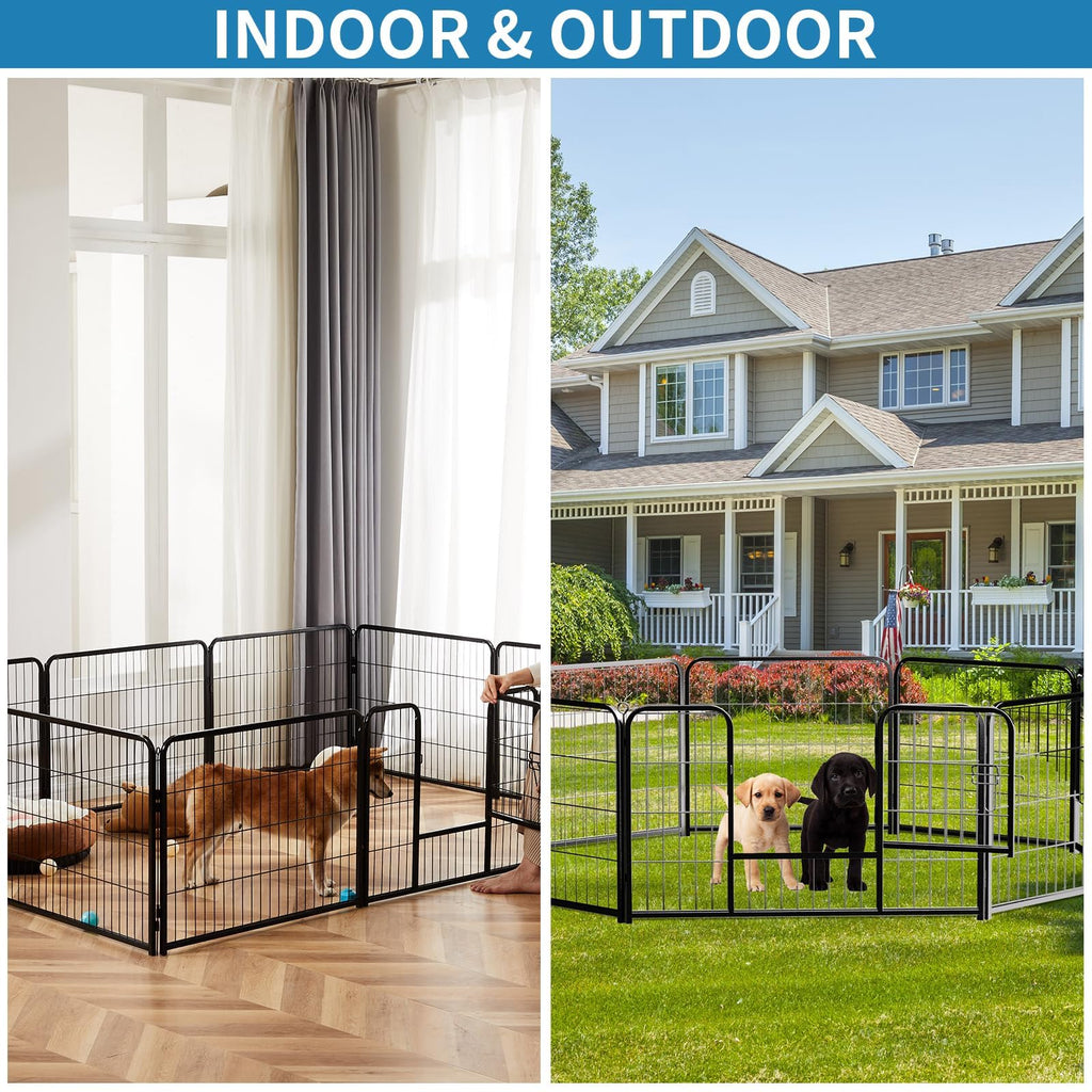 40 Inch 16 Panels Metal Dog Playpen A32133