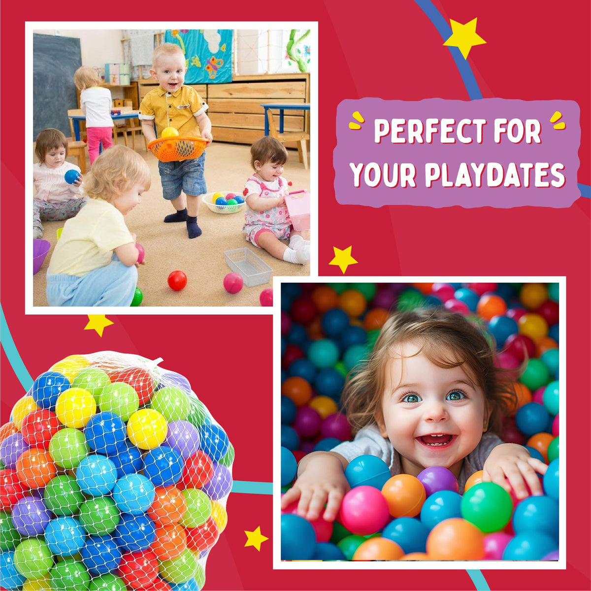 200 Count Plastic Ball Pit Balls B131187