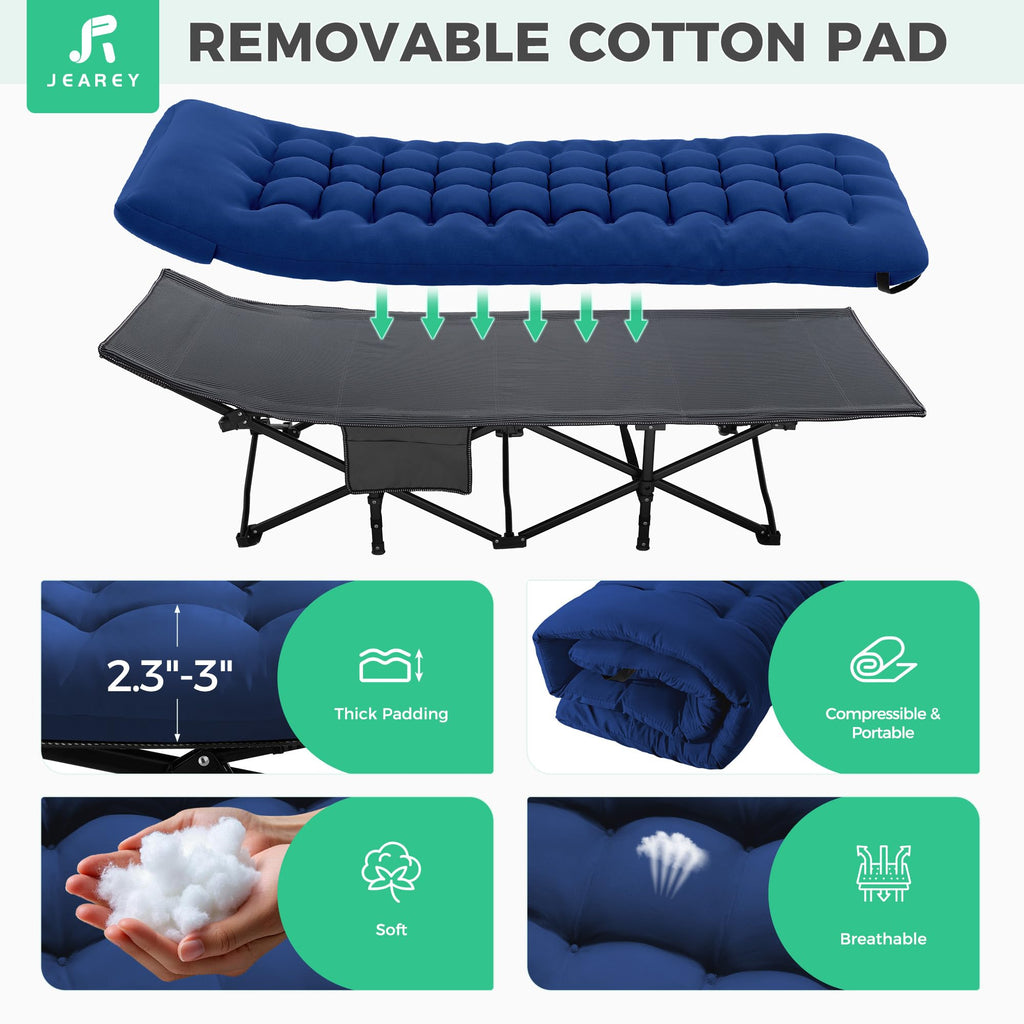 Folding Camping Cot with Mattress L12523