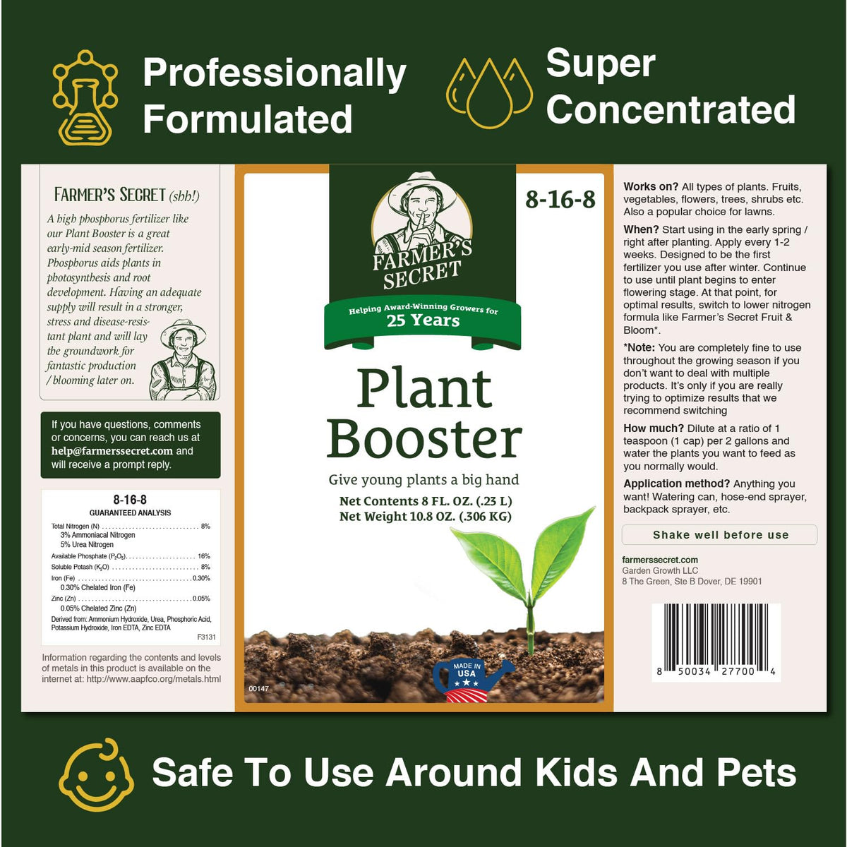 32oz Concentrated High Phosphorus Plant Booster V477