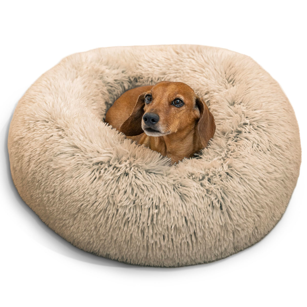 Small Taupe Dog Bed W2388