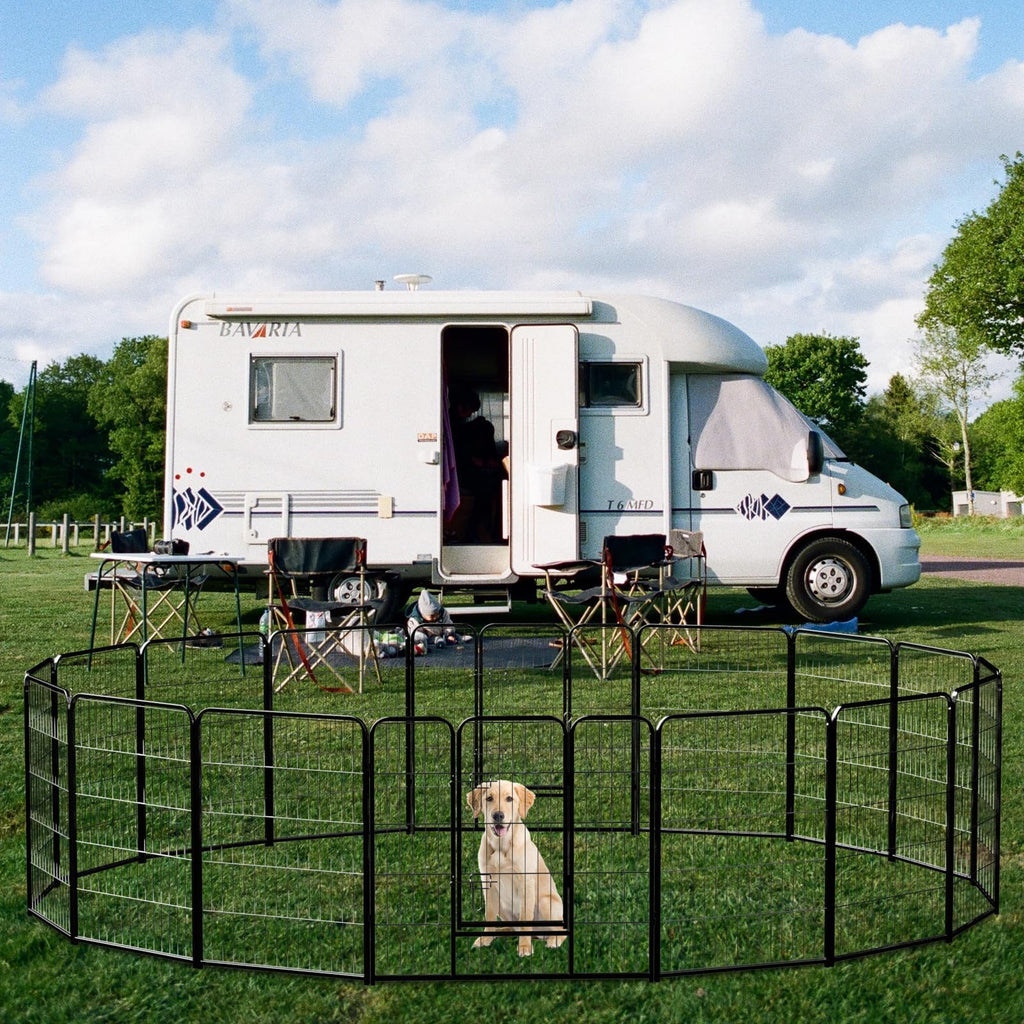 40 Inch 16 Panels Metal Dog Playpen A32133
