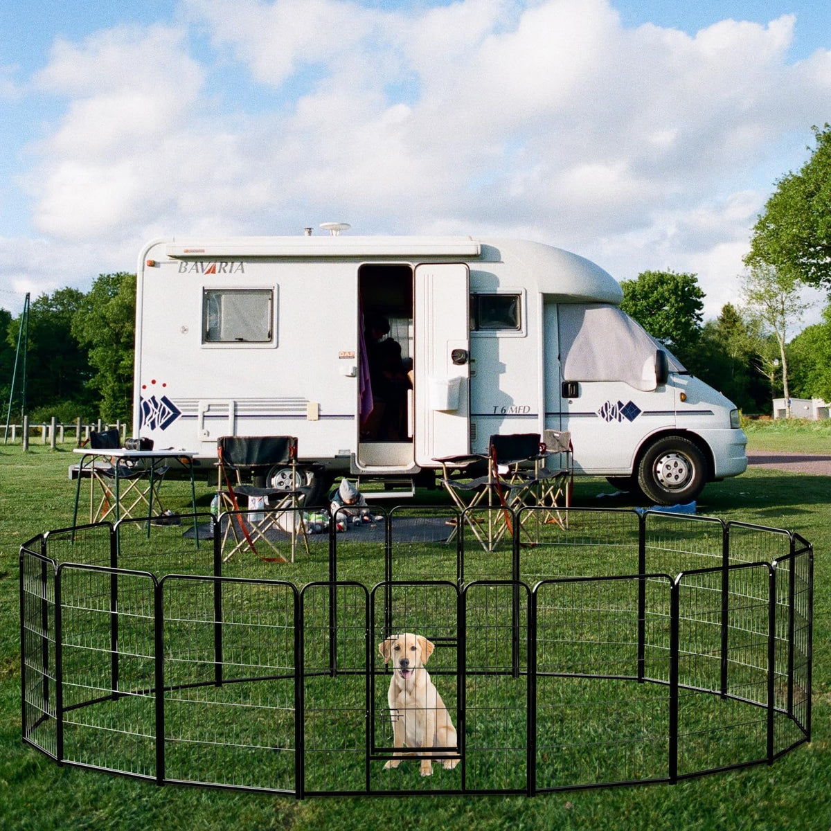 40 Inch 16 Panels Metal Dog Playpen A32133