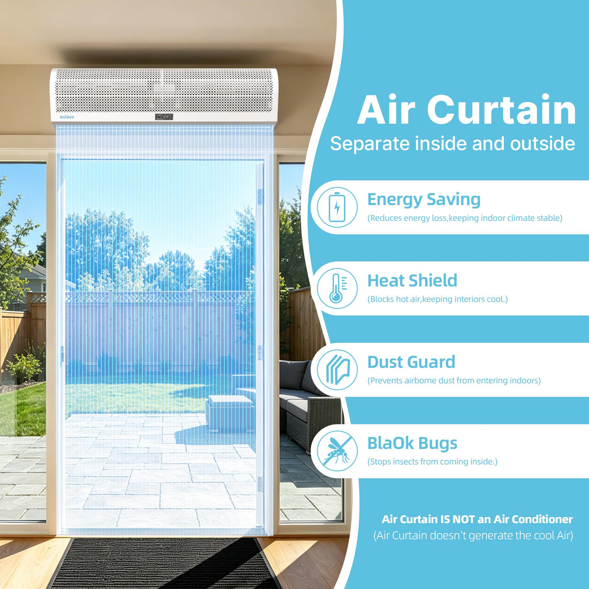 36'' Wall-Mounted Air Curtain L627