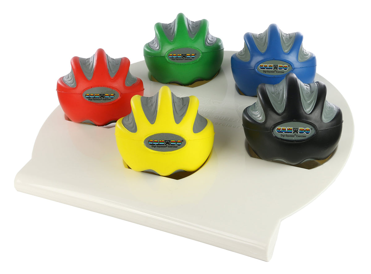 Hand Exerciser Set of 5 Pieces with Rack R931