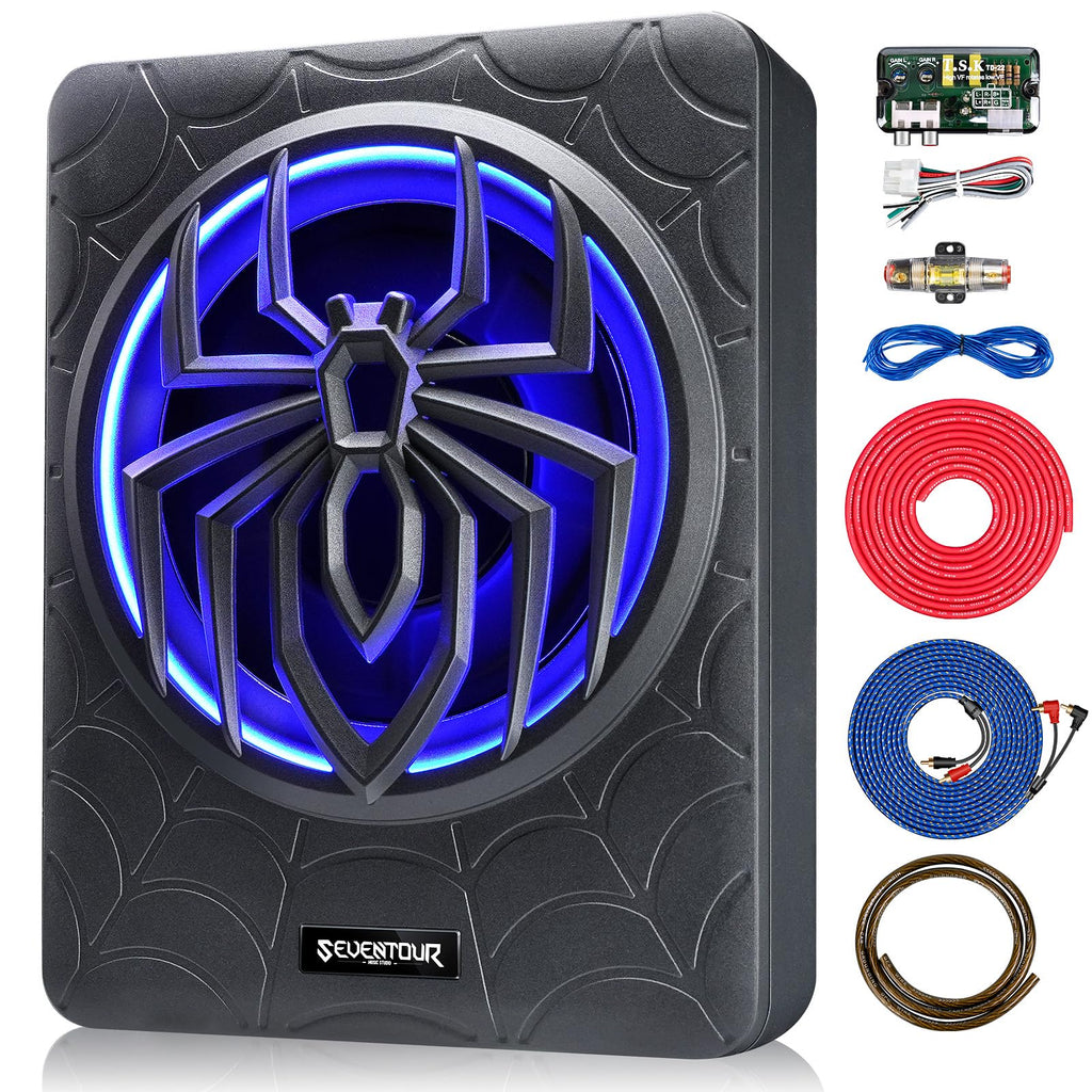 10" 1200W Powered Car Subwoofer with Amplifier H14996