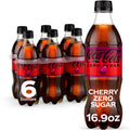 Cherry Soda Soft Drink Bottles, 16.9 fl oz, 6 Pack I3530