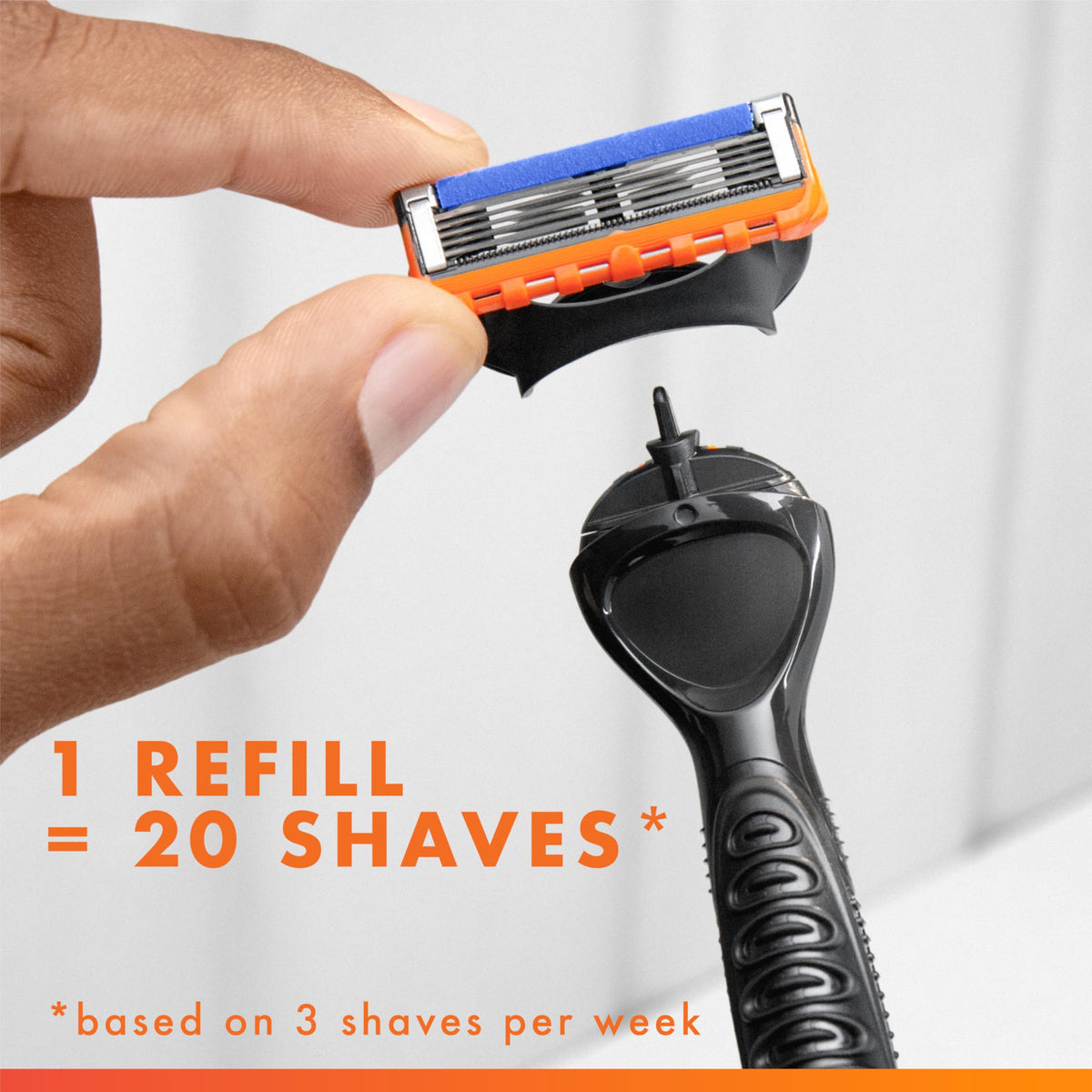 5-Blade Razor Blade Refills with Precision Trimmer, 10 Count Z806