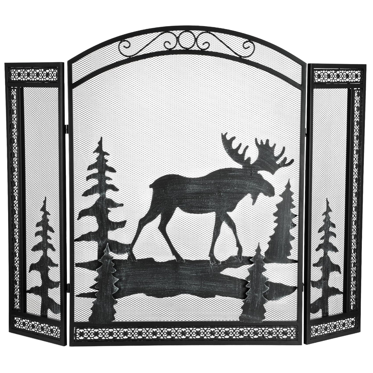 3 Panel Fireplace Screen with Guard Grate O302218
