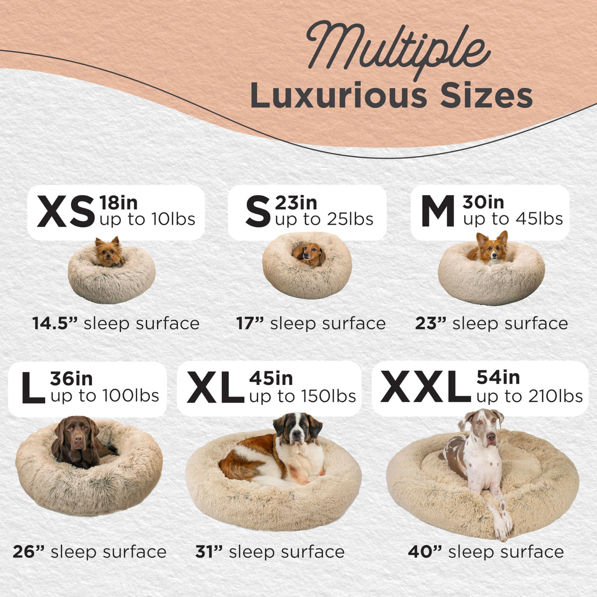 Small Taupe Dog Bed W2388
