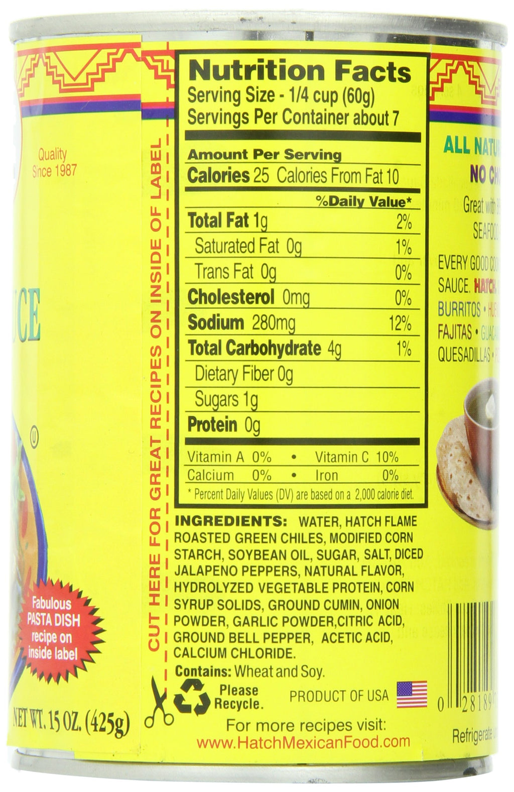 Green Chile Enchilada Sauce, Medium, 15 Ounce (Pack of 12) Y47074
