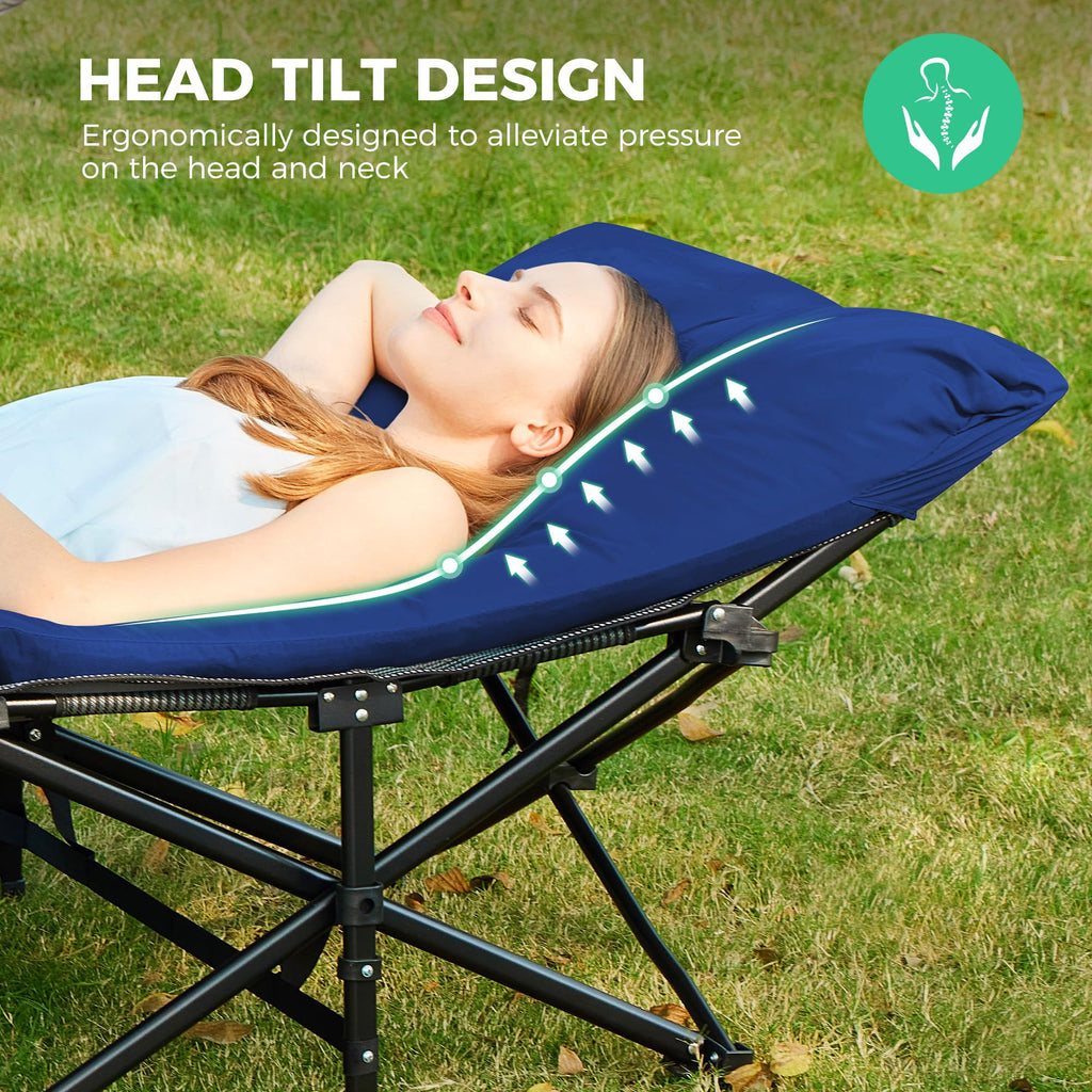Folding Camping Cot with Mattress L12523